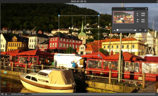 Cropping one area of a photo on photoshop